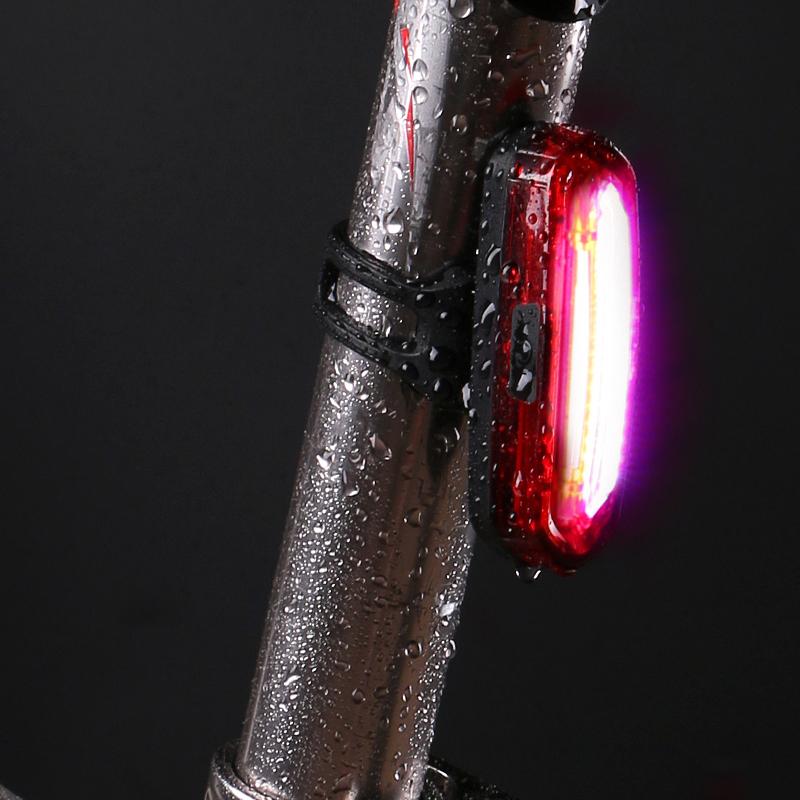 Изображение товара: USB Перезаряжаемый велосипедный светильник, водонепроницаемый велосипедный светодиодный задний седельный задний светильник MTB горный велосипедный фонарь, Аксессуары для велосипеда D0264