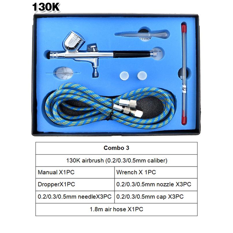 Изображение товара: Высококачественный Мини-распылитель для аэрографа 130 для дизайна ногтей, боди-арта, татуировок, игрушки модели для тортов, автомобильная живопись, самодельные работы