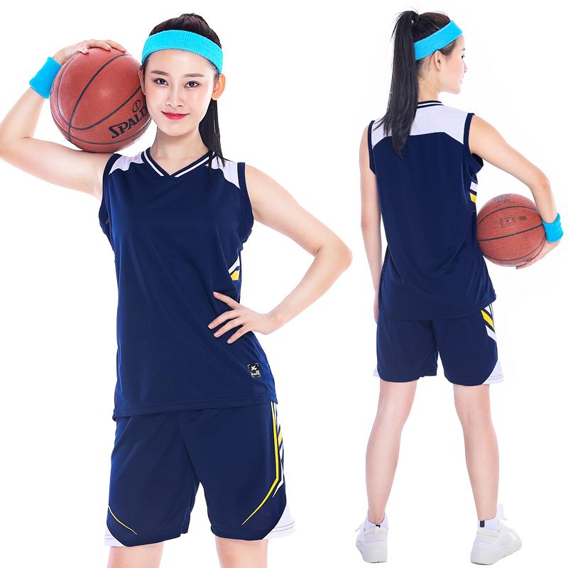 Изображение товара: Новая форма баскетбольная Женщины костюм колледж Спорт Баскетбол одежда леди шорты 2 шт обучение соревнований сервис Быстросохнущий