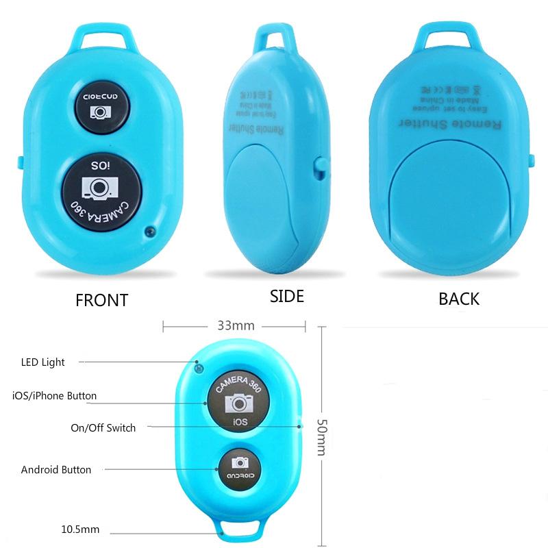 Изображение товара: Беспроводная Bluetooth селфи-Палка с пультом дистанционного управления Кнопка спуска затвора для телефона Автоспуск для Huawei Xiaomi iPhone Samsung