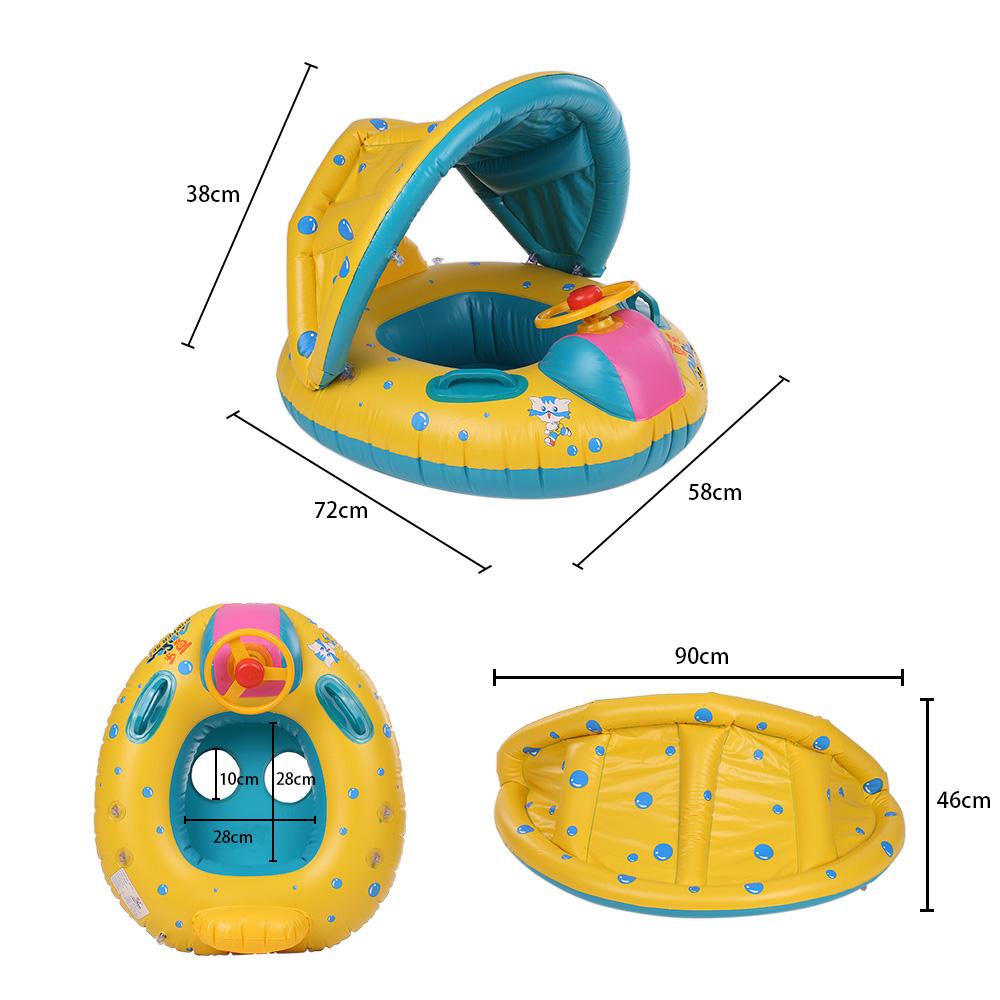 Изображение товара: Плавательный тренажер надувной круг безопасные детские аксессуары для плавания ming круг бассейн аксессуары для плавания ming кольцо Регулируемый Зонт сиденье