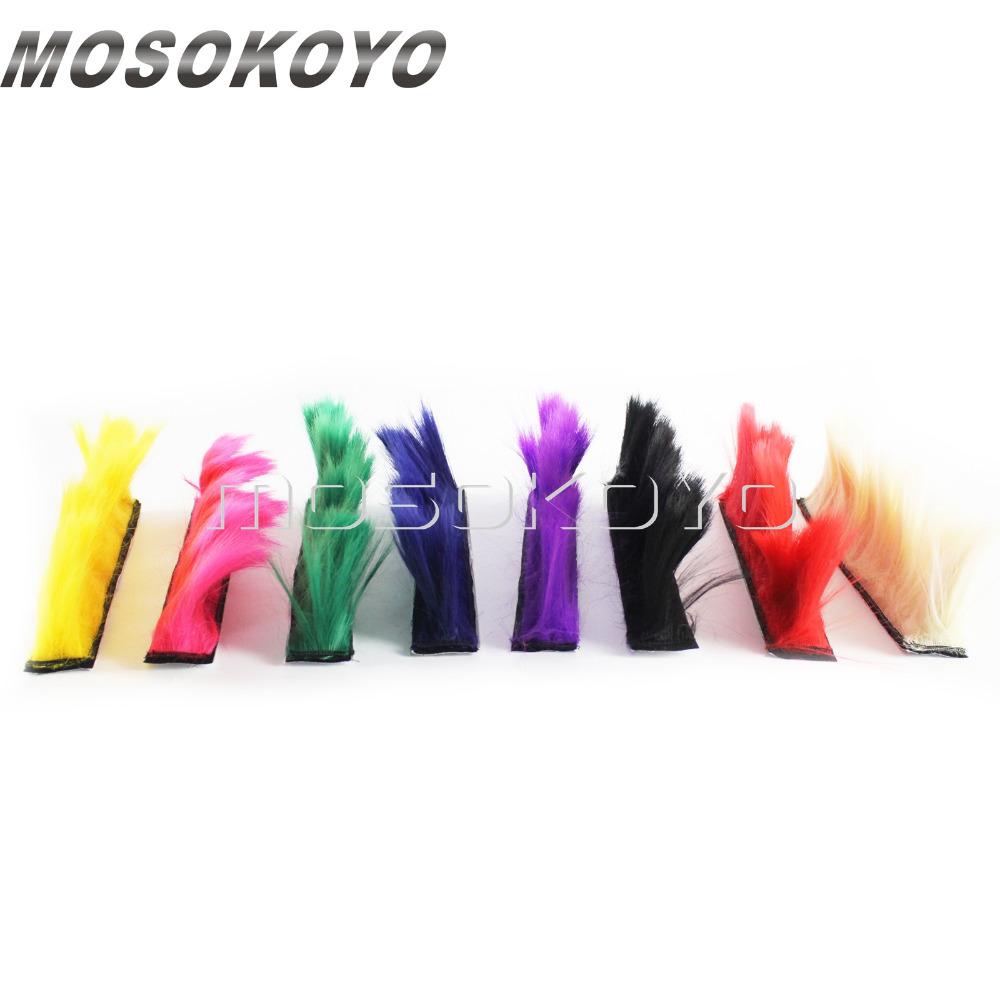 Изображение товара: 20 цветов, велосипедный шлем для снегохода, BMX, лыжного спорта, шлем Mohawk Casco, наклейка с перьями Mohawks