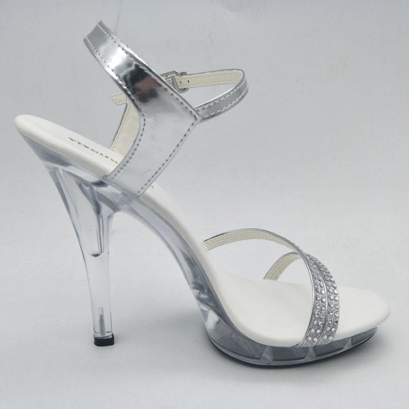 Изображение товара: LAIJIANJINXIA/новые женские сандалии с ремешком и пряжкой, модные женские вечерние ботинки размера плюс 34-46 обувь на высоком каблуке; Летняя женская обувь босоножки