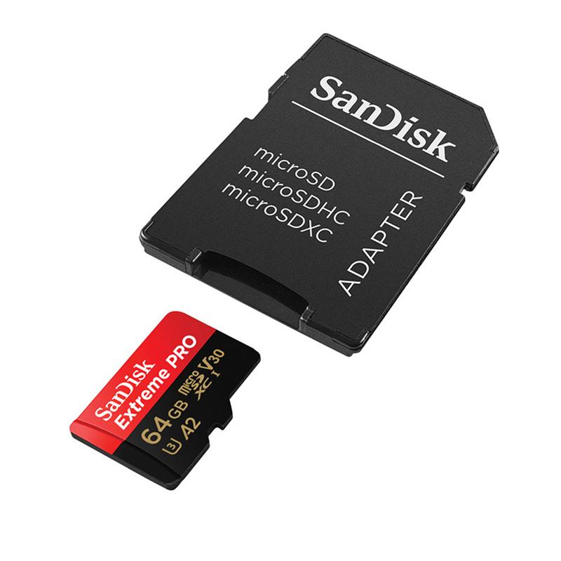 Изображение товара: Карта памяти Micro SD SanDisk Extreme Pro, 32 ГБ, 64 ГБ, 128 ГБ, 256 ГБ, 400 ГБ, SDHC/SDXC UHS-I, C10, U3, V30, A2, TF-карта для камеры, дрона