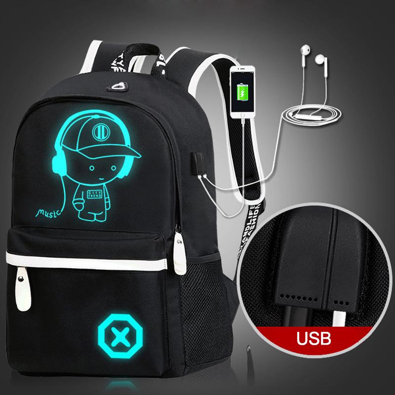 Изображение товара: Рюкзак для мальчиков и девочек, водонепроницаемый, с USB-разъемом