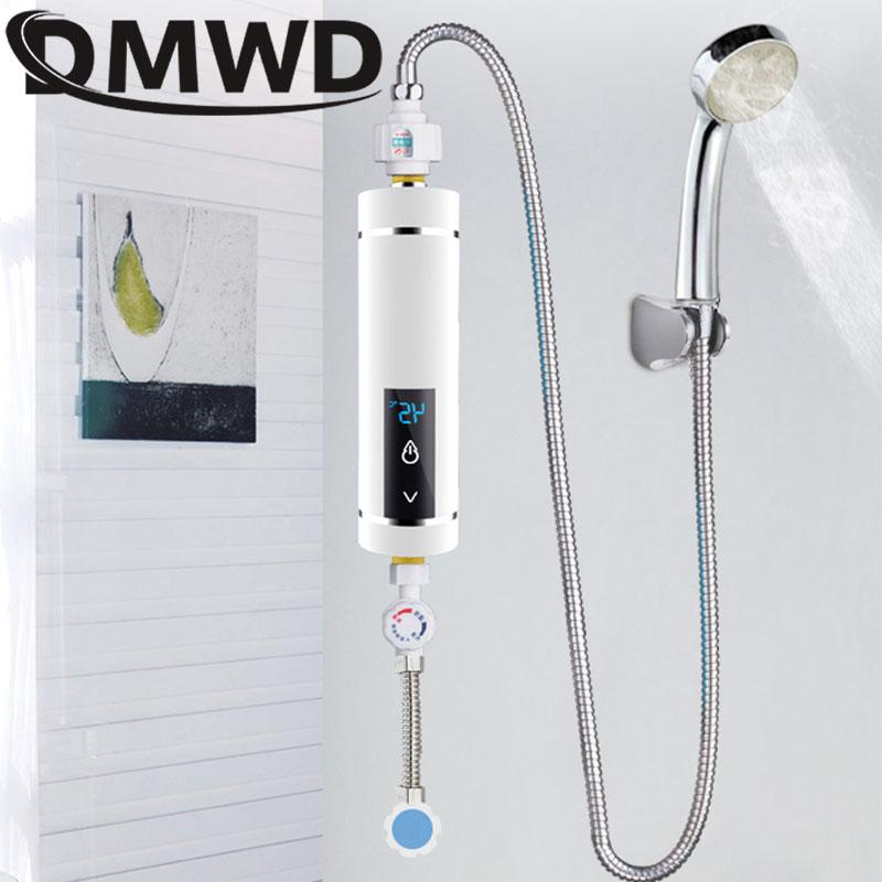 Изображение товара: Электрический проточный водонагреватель DMWD 5500 Вт с функциями мгновенный нагрев воды, душ, мини-аппарат для нагрева воды, для кухни, ванной