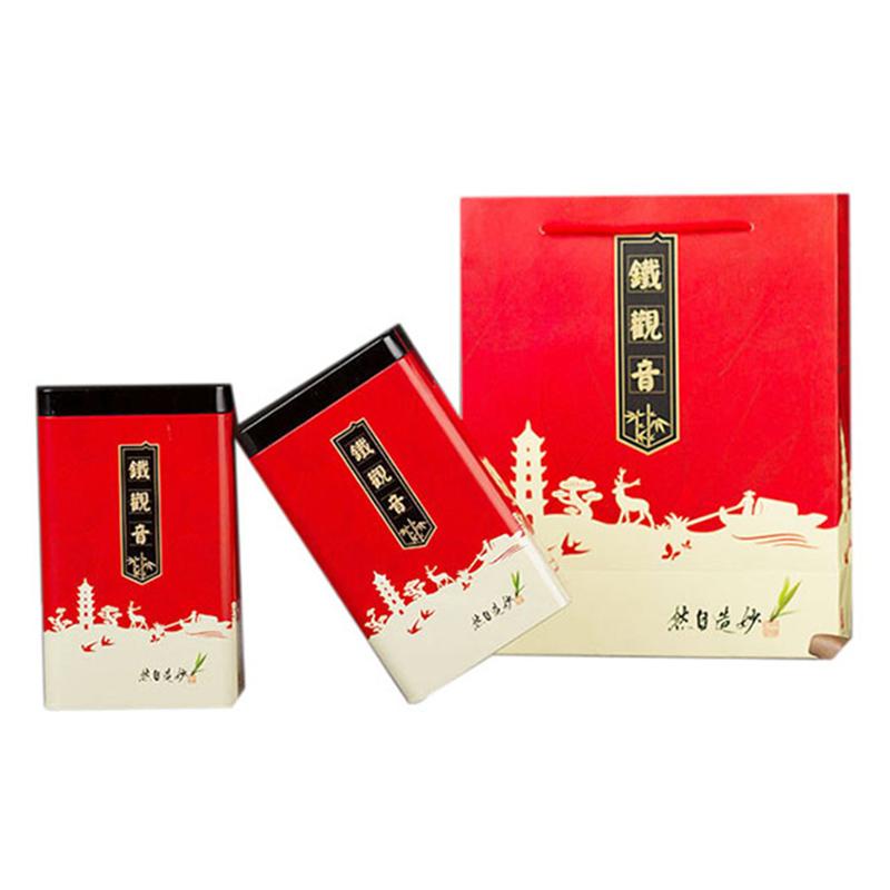 Изображение товара: Металлическая жестяная чайная коробка Xin Jia Yi в упаковке, Классическая прямоугольная герметичная чайная коробка большого размера, оптовые цены, Бесплатная упаковка