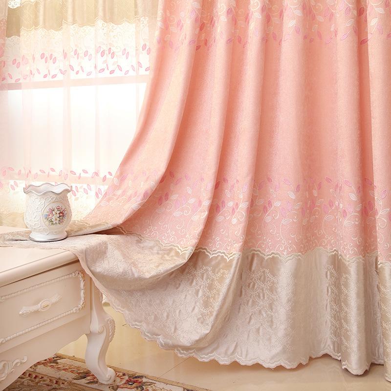 Изображение товара: Европейские Роскошные Чейни ткань шторы для детей спальня мальчика девочки гостиная розовые ночные шторы на заказ драпировка