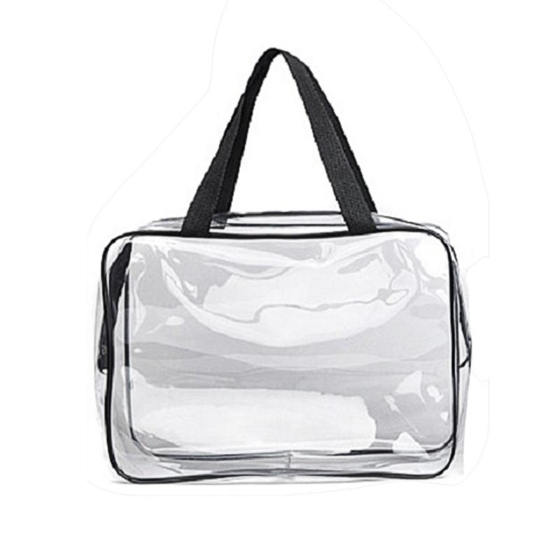 Изображение товара: Прозрачные водонепроницаемые сумки для плавания, спортивные, дорожные, для купания, прочная сумка, прочный органайзер на молнии, карман для телефона
