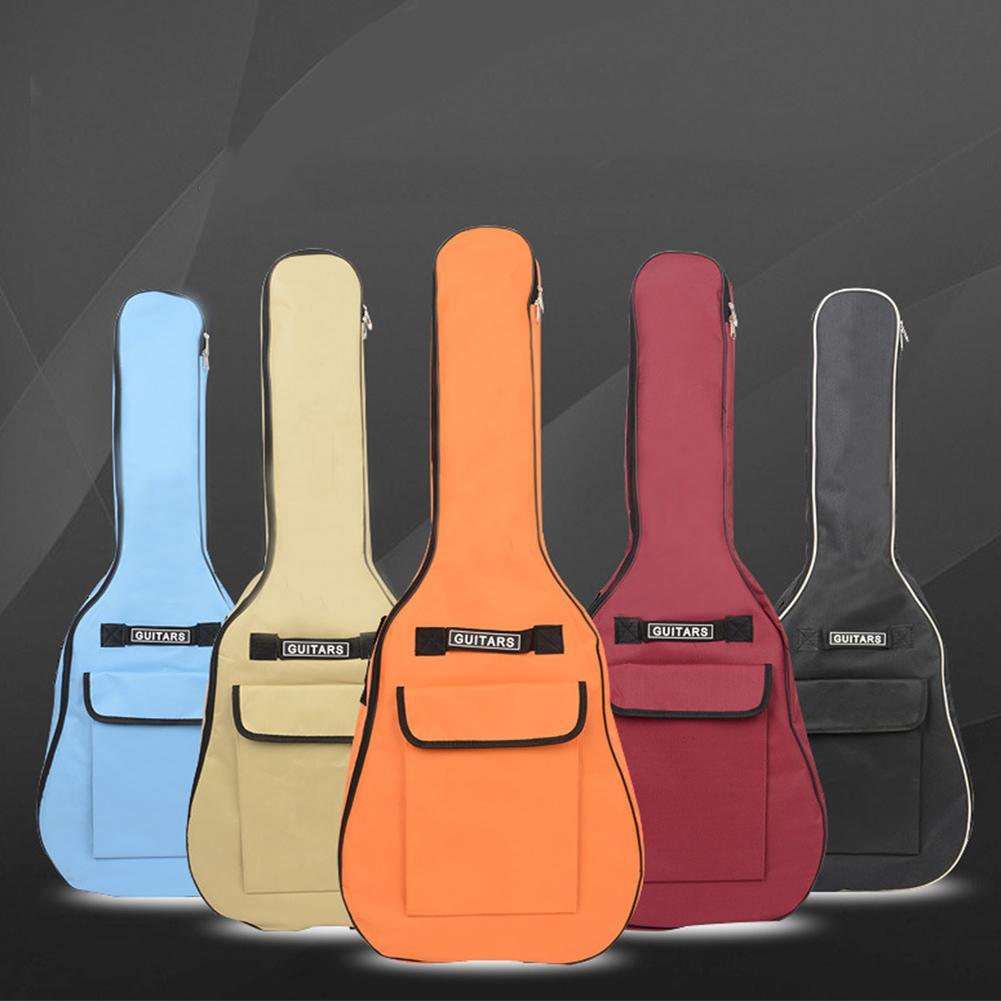 Изображение товара: Сумка для гитары акустической 40/41 дюйма, рюкзак, водонепроницаемый мягкий утолщенный мягкий чехол 5 мм для гитары, аксессуары для народных гитар