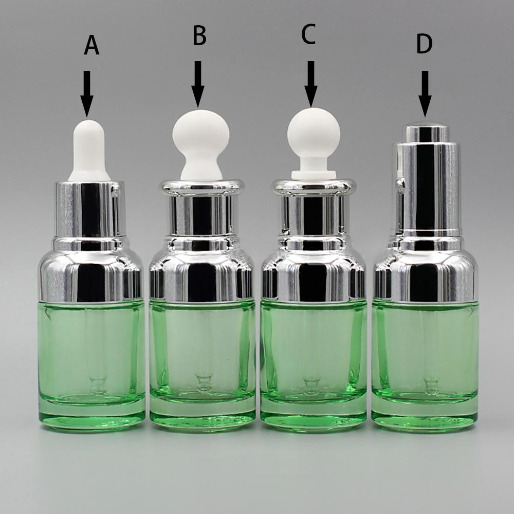 Изображение товара: Зеленая стеклянная бутылка с капельницей, флакон с назальной капельницей, жидкость E, 30 мл, косметическая упаковка