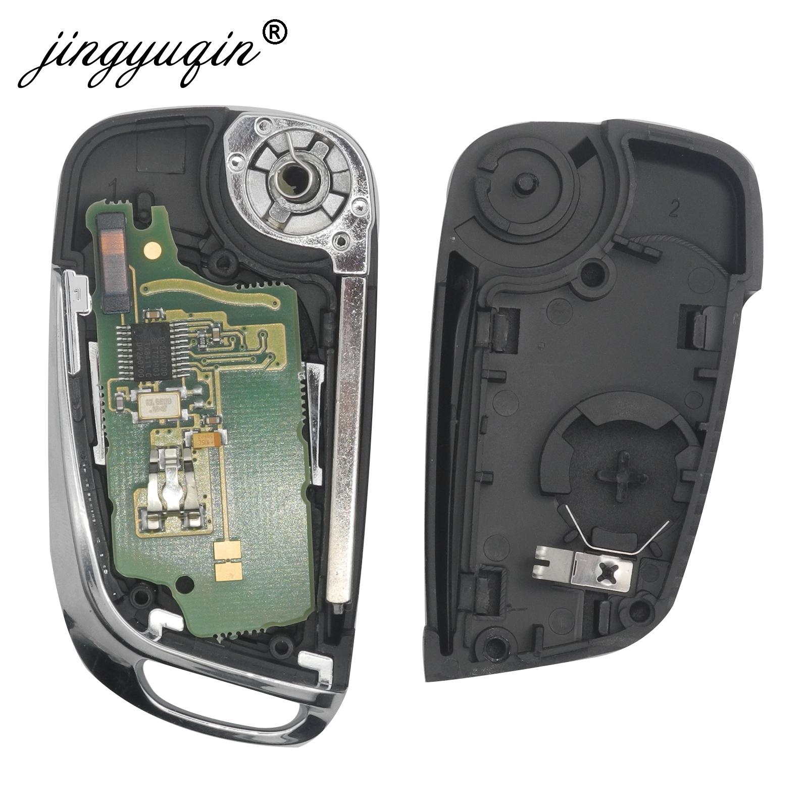 Изображение товара: Jingyuqin 2/3BNT модифицированный Брелок дистанционного автомобильного ключа ASK/FSK 433 МГц для Peugeot 307 308 407 408 3008 Fob HU83/VA2 Blade CE0536