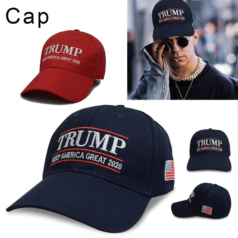 Изображение товара: Новая повседневная хлопковая спортивная шапка-бейсболка с надписью дышащая шляпа мужская и женская регулируемая хип-хоп для Трампа 2020