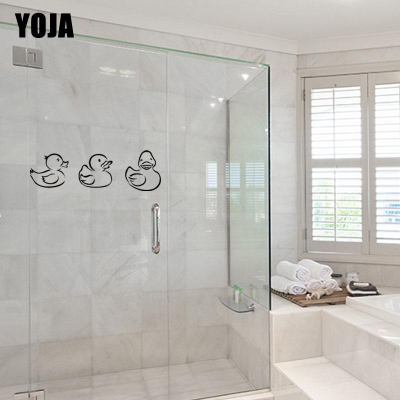 Изображение товара: YOJA 10x29, 6 см, для ванной, душа, стеклянная утка, наклейка на стену для спальни, кухни, G2-0255