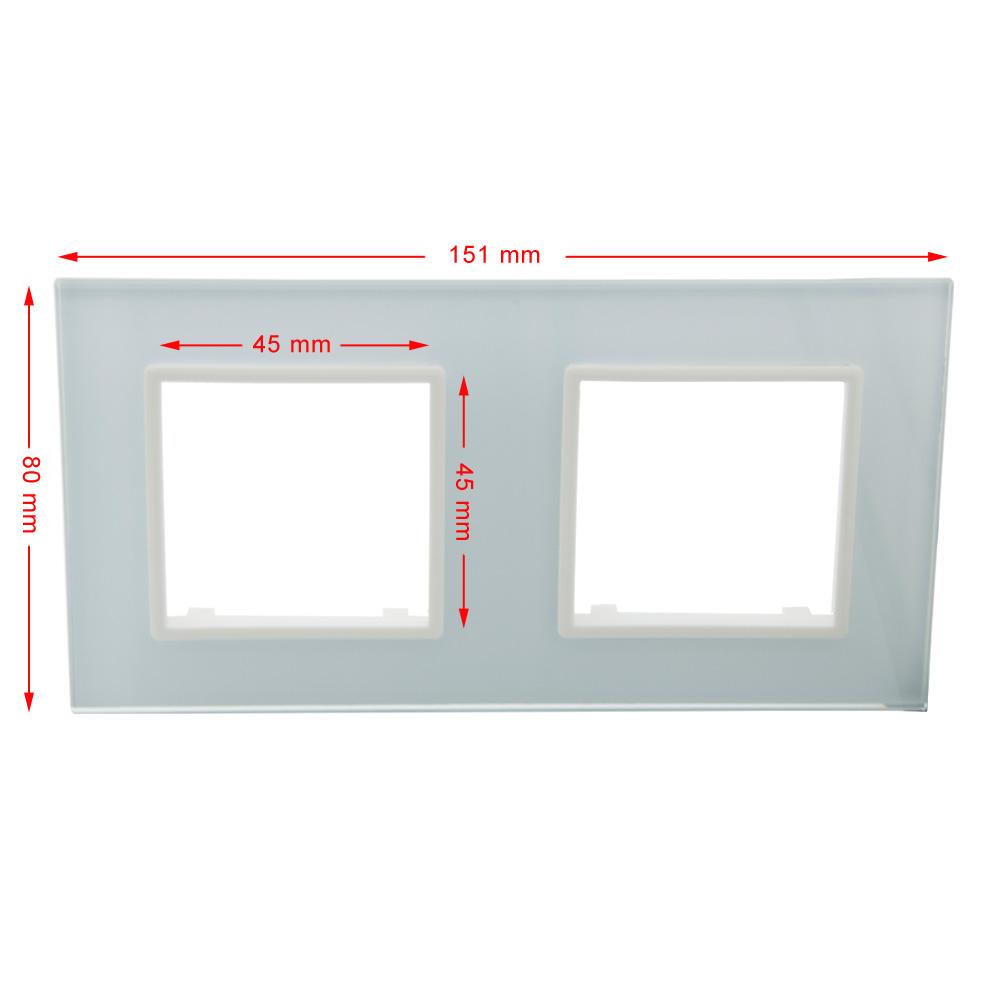 Изображение товара: Лицевая панель DMTMB из хрустального стекла для настенного выключателя