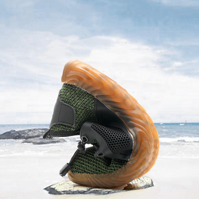 Изображение товара: Мужские сетчатые кроссовки светильник легкие рабочие ботинки со стальным носком, дышащие, Нескользящие, большие размеры 36-48, 2019