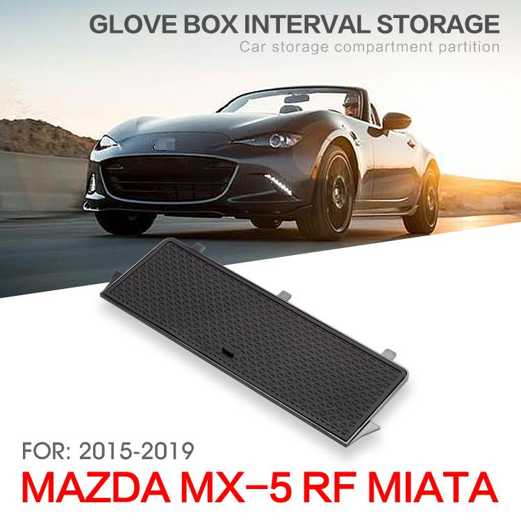 Изображение товара: Для MAZDA MX-5 RF MIATA 2015-2019, автомобильный перчаточный ящик, внутренняя коробка для хранения, черный центральный ящик для хранения