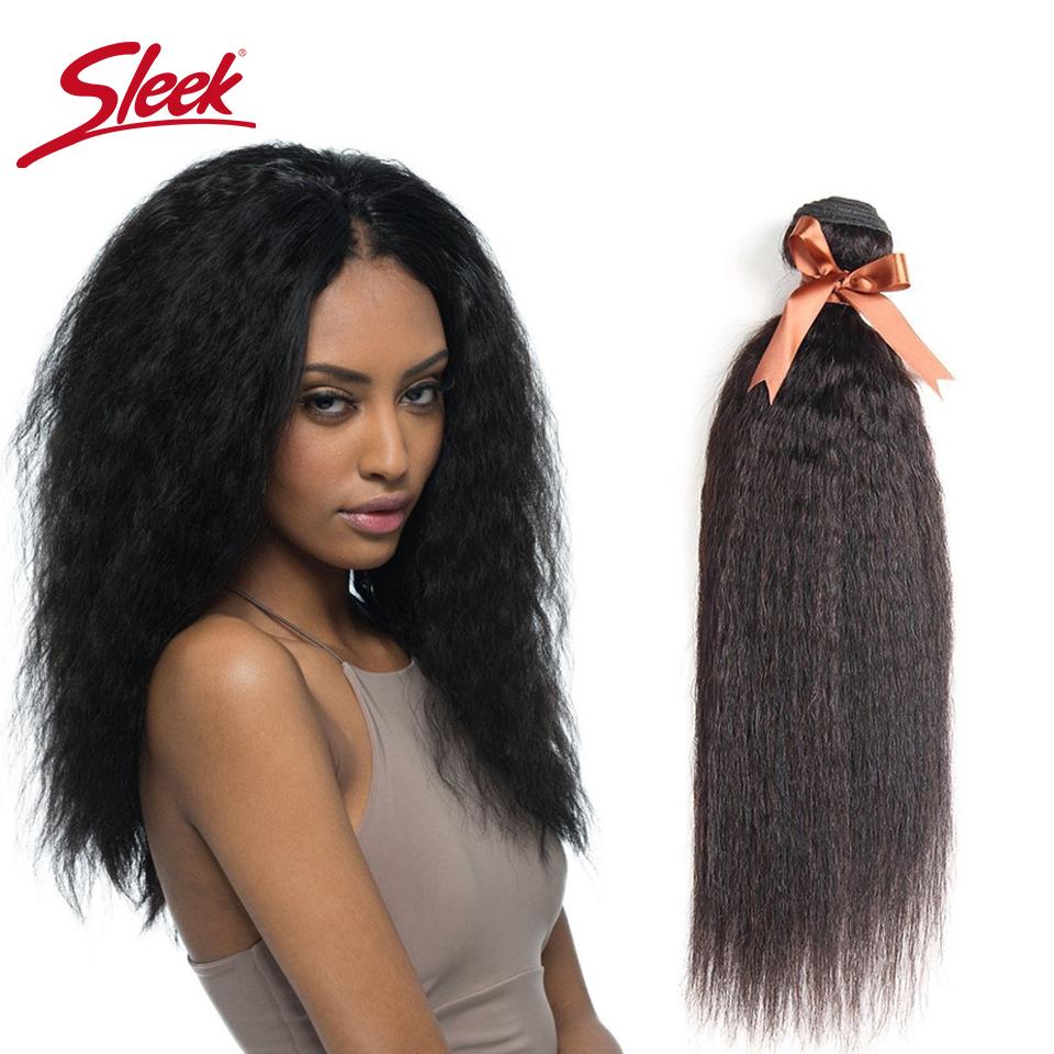 Изображение товара: Sleek бразильские Яки прямые человеческие волосы 100% Remy пряди натуральных волос сделка от 10 до 30 дюймов, наращивание волос Для чернокожих Для женщин