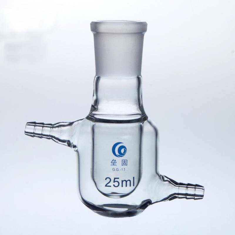 Изображение товара: Реакционная бутылка с одной шеей, толстая настенная колба из боросиликатного стекла, лабораторные пилотные реакторы с жаккардовым покрытием #24