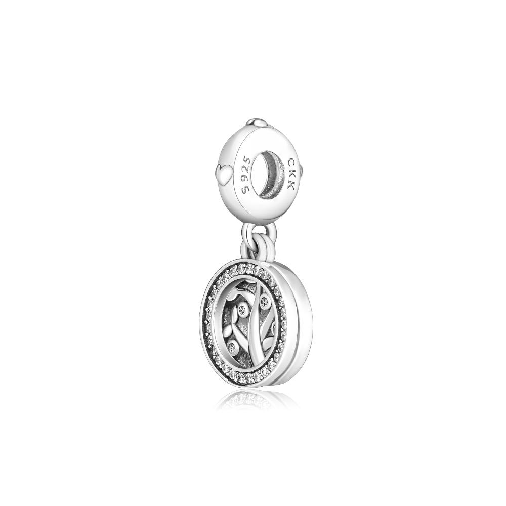 Изображение товара: Подходит для браслетов Pandora с бусинами, ожерелья, подвески-талисманы с имитацией дерева любви из серебра 100% пробы, бесплатная доставка