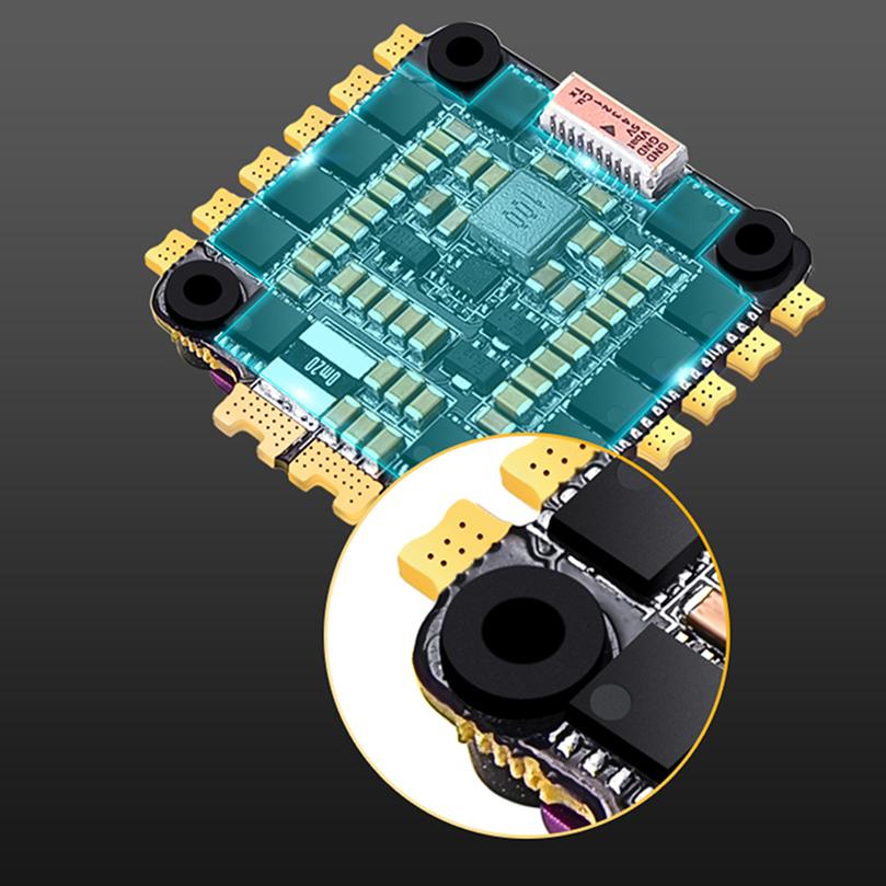 Изображение товара: Flycolor X-Cross 60A blheli _ 32 3-6S 4 в 1 ESC 5V BEC выход процессор STM32F0 электронный контроллер скорости для RC Racer Drone Quad