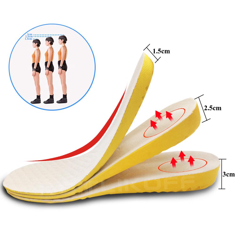 Изображение товара: Стельки KOTLIKOFF для увеличения роста обуви 1,5-3 см, дышащие сотовые подушки для увеличения роста обуви, вставки в обувь унисекс для увеличения роста ступней