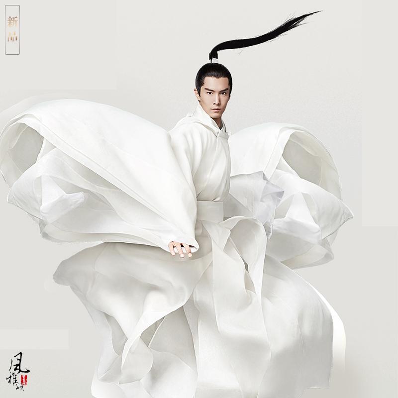 Изображение товара: Мужской женский костюм Hanfu для TV Play Oh My General костюм сказочной принцессы для женщин белый ученый мужской ханьфу