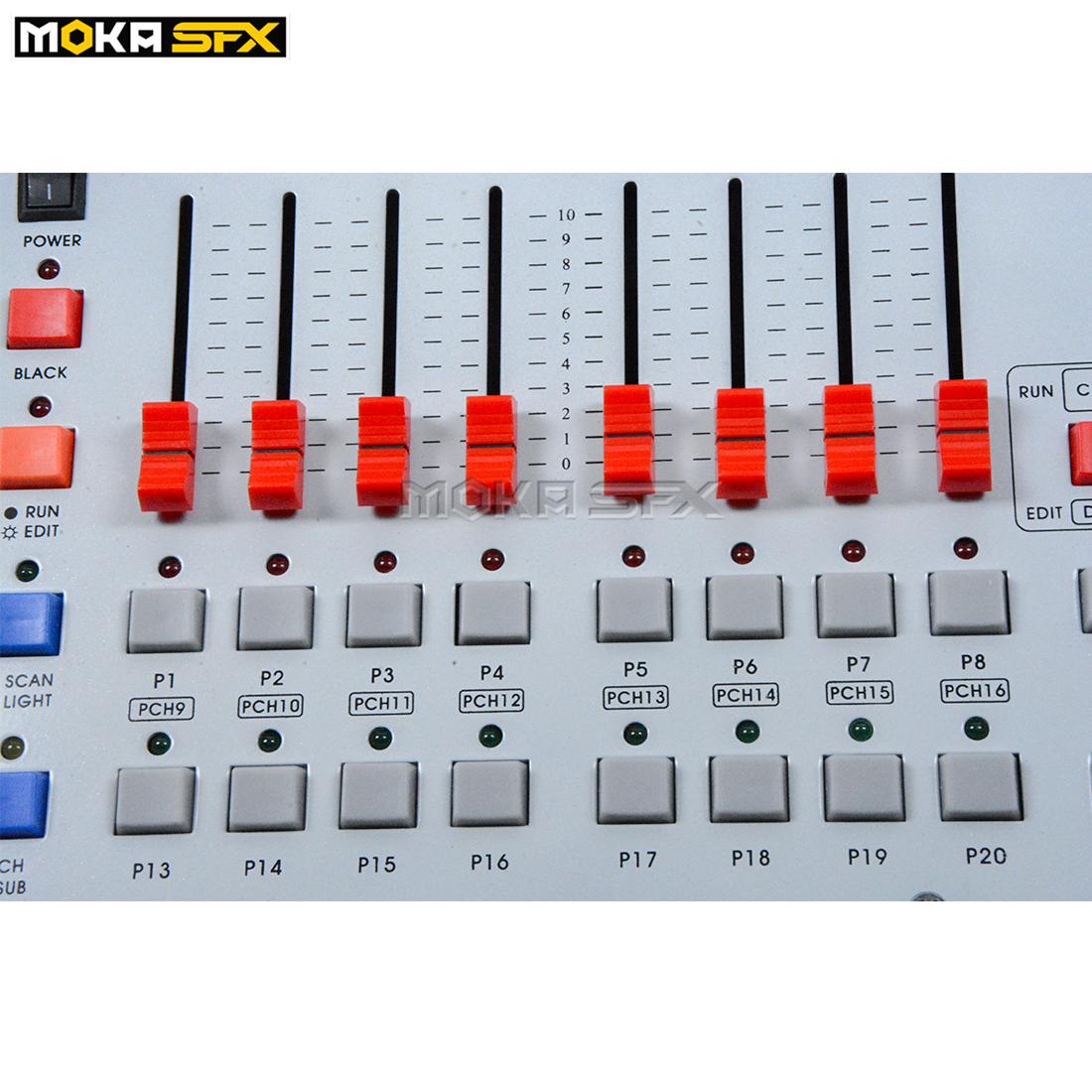 Изображение товара: Контроллер DJ MOKA, сценическое движущееся освещение на 240 каналов, консоль DMX, чувствительное сценическое освещение, контроллеры DMX для дискотеки и диджея