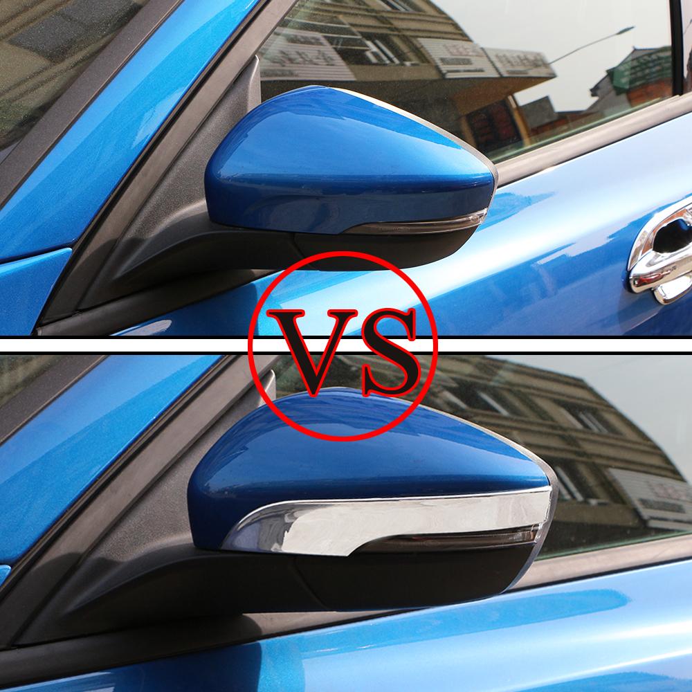 Изображение товара: Автомобильная накладка на зеркало заднего вида для Ford Focus, 2019, 2020, украшение на зеркало заднего вида, полосы, аксессуары, автомобильный Стайлинг, 2 шт.