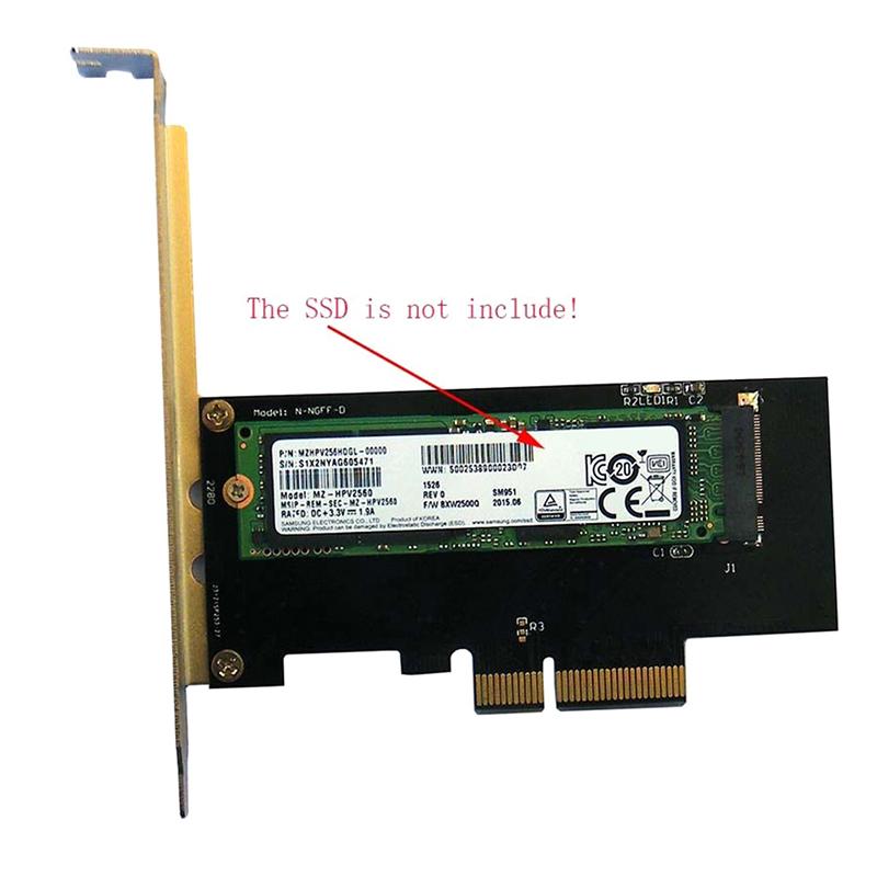 Изображение товара: Лидер продаж, переходник NVMe AHCI PCIe X4 M.2 NGFF SSD на PCIE 3,0 X4