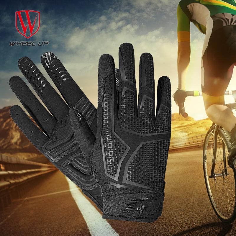 Изображение товара: Перчатки на все пальцы для велоспорта, Нескользящие дышащие мотоциклетные перчатки для сенсорных экранов, для мужчин и женщин