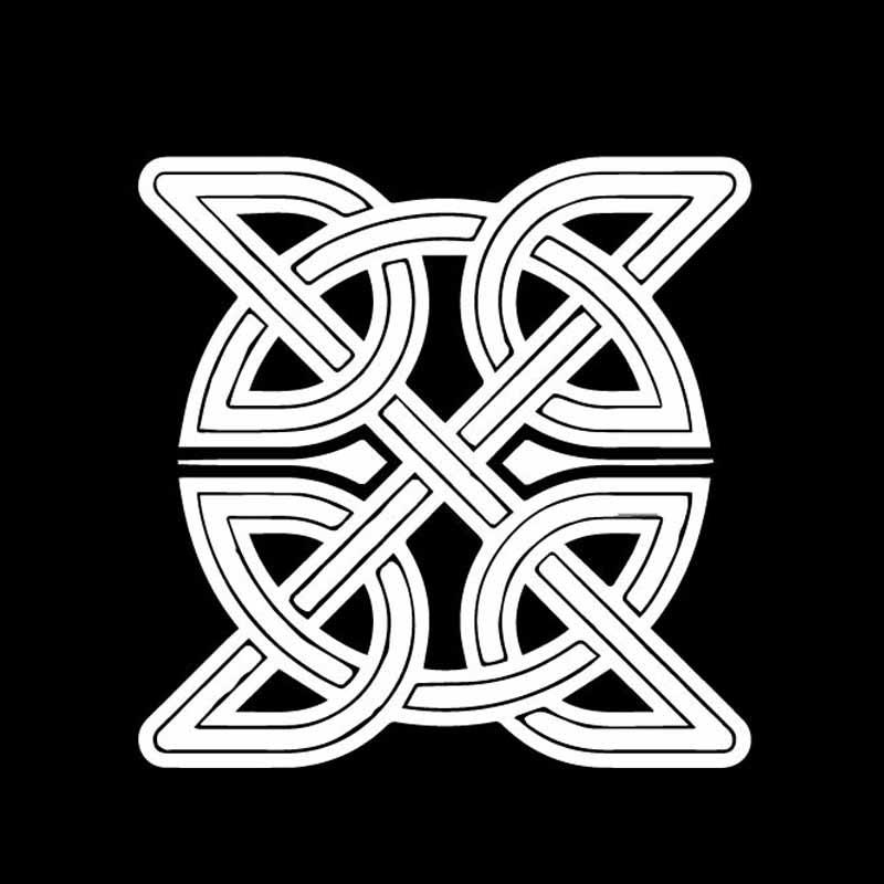 Изображение товара: YJZT 15,8 см * 15,8 см интересный кельтский религиозный символ виниловая наклейка красивая наклейка с автомобилем черный/серебряный цвет