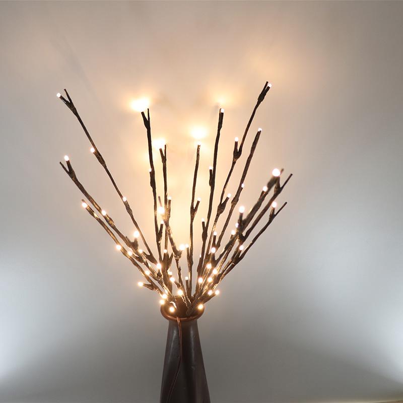 Изображение товара: Светодиодный светильник для ветки ивового дерева с цветочной веточкой, сказочный струнный светильник 50 см, 100 светодиодов, светодиодный декоративный праздничный светильник