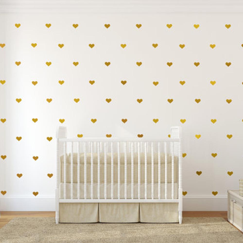 Изображение товара: 45 шт Любовь наклейки на стену простые геометрические наклейки для детской комнаты наклейки для украшения спальни экологически чистые съемные
