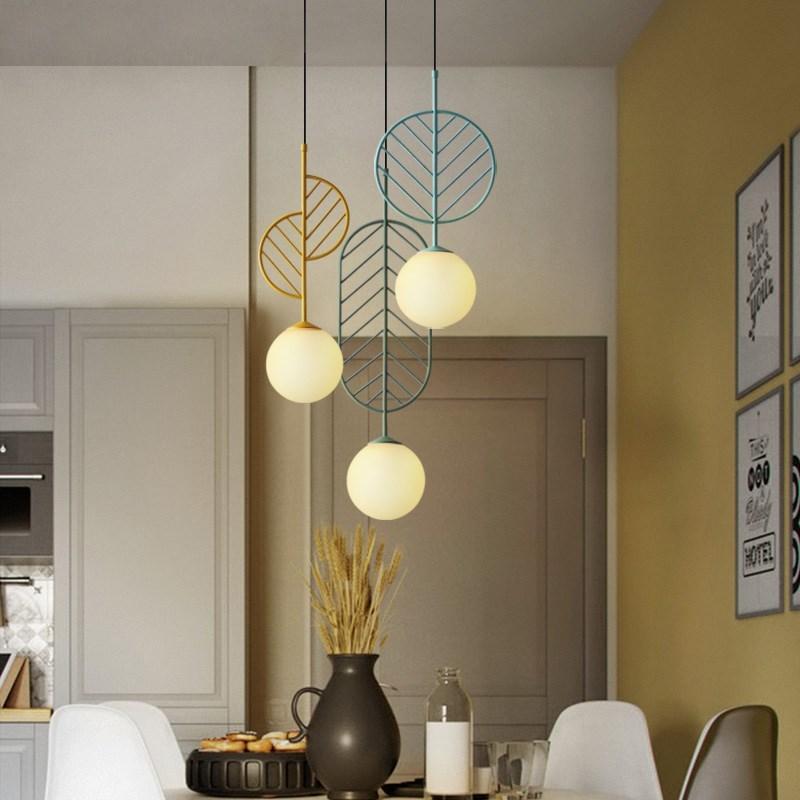 Изображение товара: Современный светодиодный подвесной светильник в скандинавском стиле, для столовой, кухни, подвесной светильник, большие подвесные лампы, черный, белый, золотой цвета