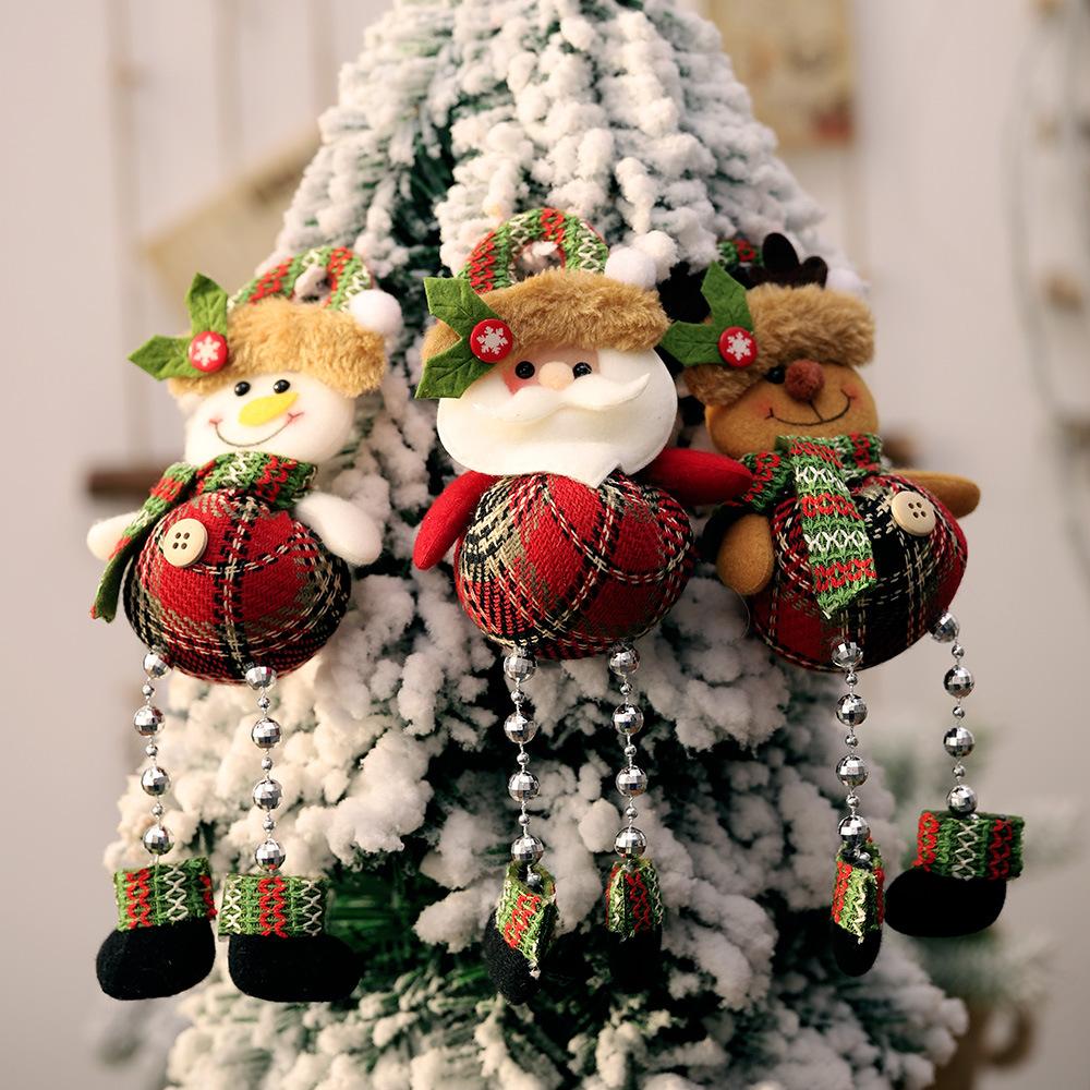 Изображение товара: Рождественские украшения, подарок Санта-Клаус, снеговик, елка, игрушка, кукла, повесить украшения, рождественские украшения для дома, новый год 2020, подарки