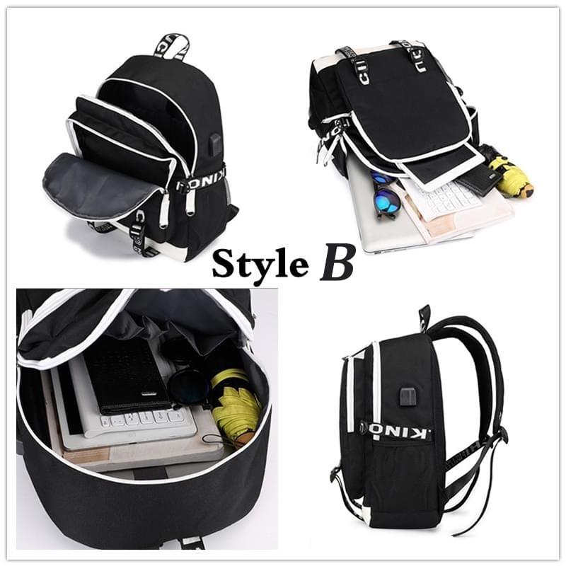 Изображение товара: Многофункциональные школьные ранцы с USB-зарядкой для мальчиков и девочек-подростков, рюкзак для путешествий в стиле очень странные дела, светящаяся сумка для ноутбука