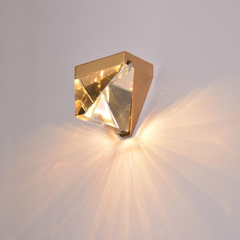 Изображение товара: K9 Кристалл светодиодный настенный светильник светильники скандинавские зеркальные огни железобетон настенный светильник современная спальня для лестницы, для ванной комнаты Wandlamp Arandela