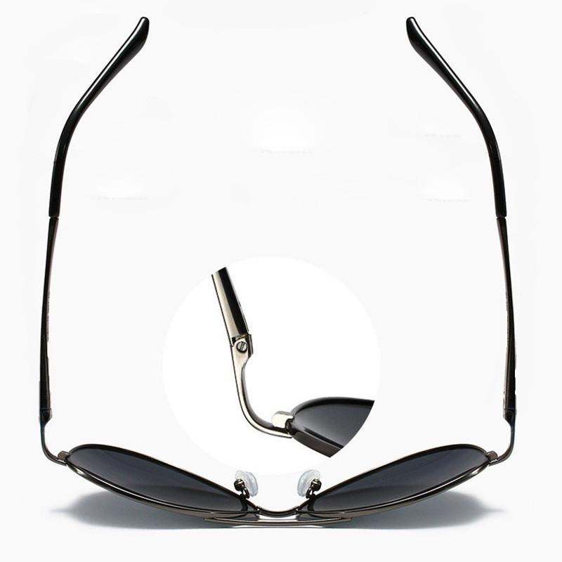 Изображение товара: Мужские винтажные Поляризованные солнцезащитные очки из сплава Классические брендовые солнцезащитные очки с покрытием линзы для вождения для мужчин/Wome De Sol