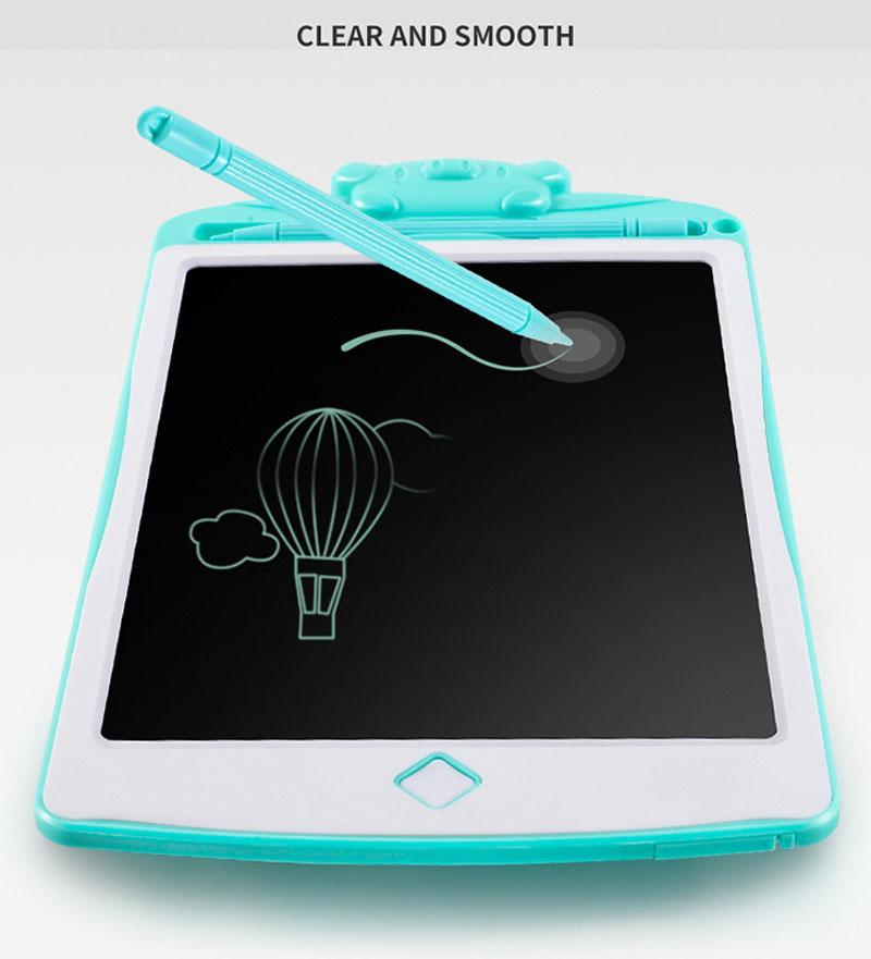 Изображение товара: Электронная ЖК-доска для рисования с игрушками, портативная обучающая доска для рисования с игрушками, заботливыми глазами, с одной кнопкой