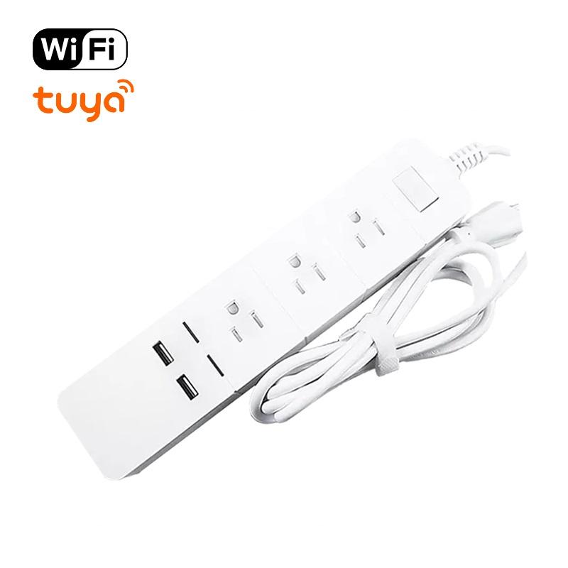 Изображение товара: Wifi Smart power Strip розетки переменного тока разъем с usb зарядным портом синхронизации приложение Голосовое управление работа с Alexa Google Home Assistant