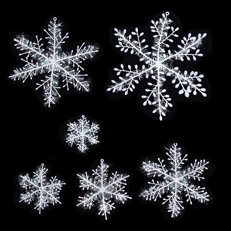 Изображение товара: 30 шт., декоративные снежинки для новогодней ёлки, 11 см