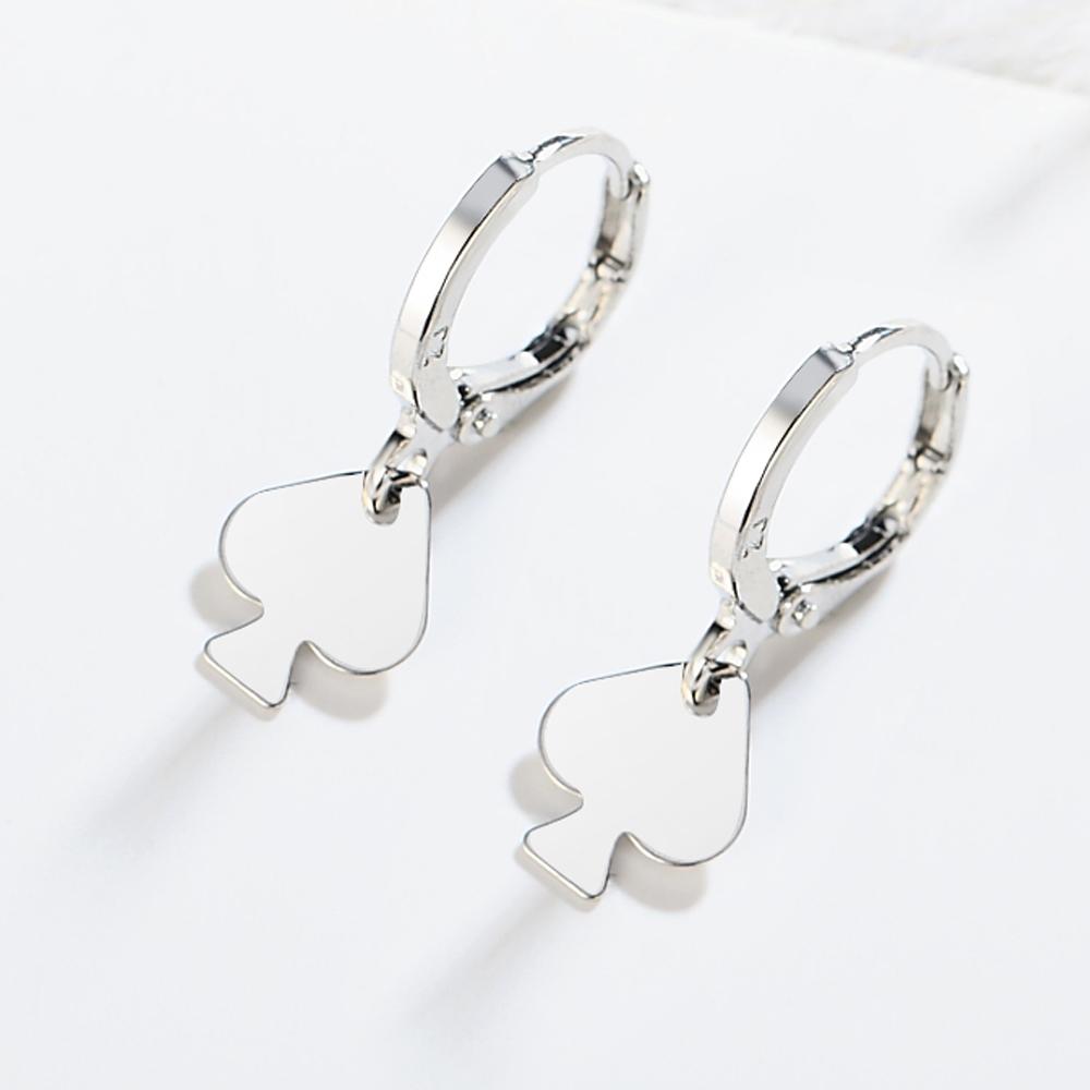 Изображение товара: Женские серьги из стерлингового серебра S925, классические серьги в форме сердца, N004