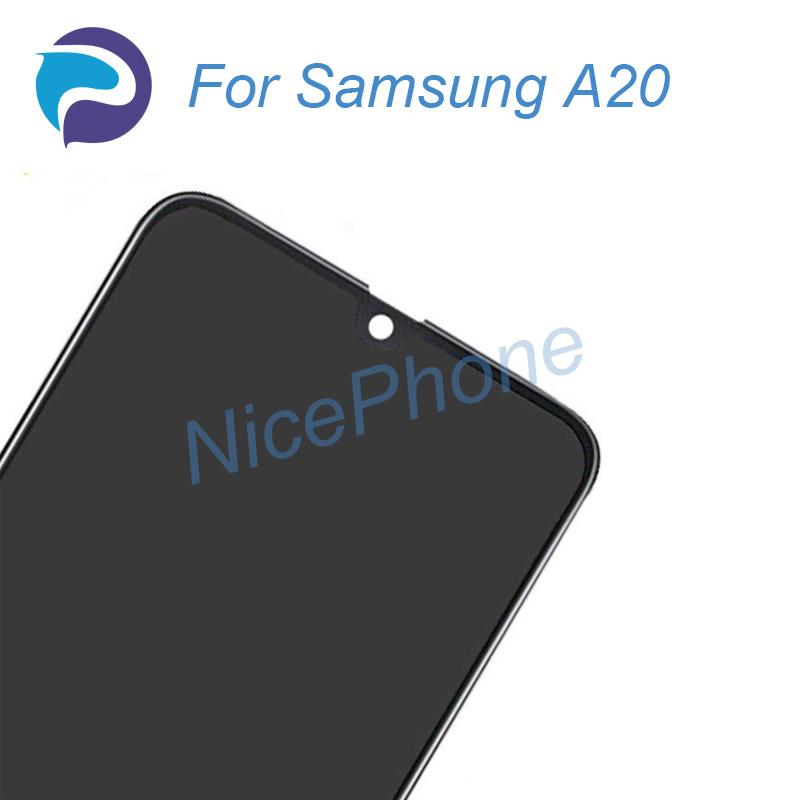 Изображение товара: ЖК-экран для Samsung A20 + сенсорный дигитайзер дисплей 1560*720 SM-A205F/FN/GN/YN/G/W/U/S/DL/U1 для ЖК-дисплея Samsung A20