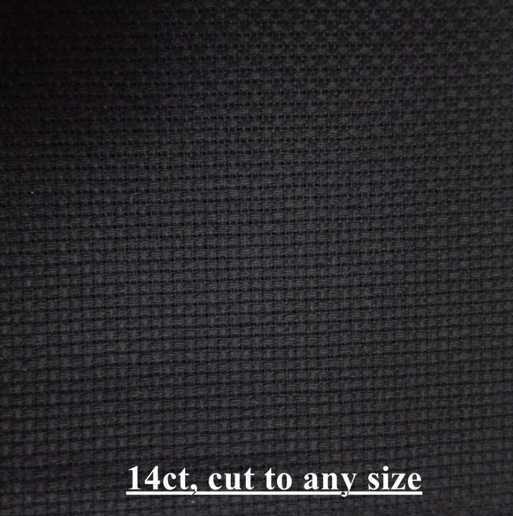 Изображение товара: Oneroom 18ct 14ct 11ct черного цвета ткань для вышивки крестиком холст ручная работа строчки приблизительно разных размеров-