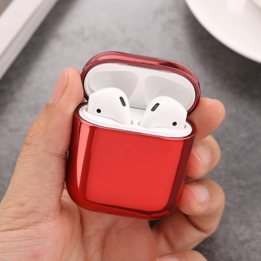 Изображение товара: Роскошный чехол для наушников Apple AirPods 2 1, чехлы Air Pods, милый чехол для Airpod 1 2, зеркальный жесткий защитный чехол для ПК