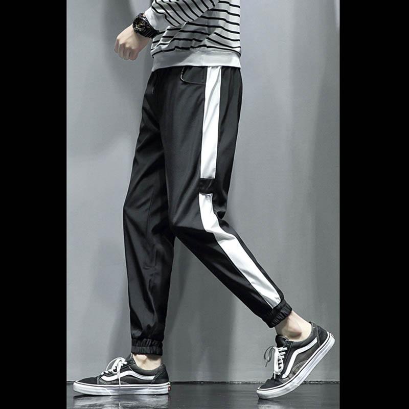 Изображение товара: Мужские спортивные брюки до щиколотки, повседневные свободные спортивные брюки в Корейском стиле, весна-лето 2019