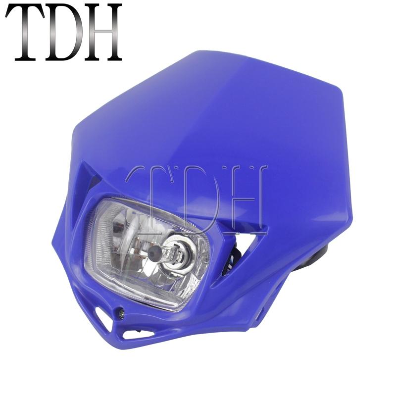 Изображение товара: Синий Мотоцикл головной светильник Байк для мотокросса МХ, двойной спортивный головной светильник для EXC SX SXF XC SMR Enduro супермото, универсальный