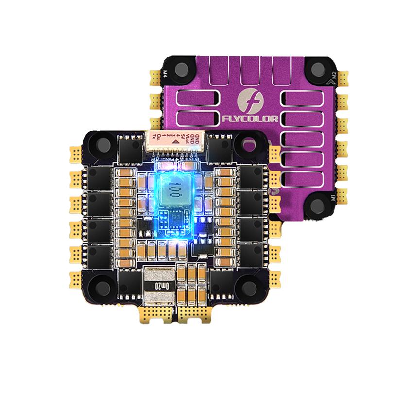 Изображение товара: Flycolor X-Cross 60A blheli _ 32 3-6S 4 в 1 ESC 5V BEC выход процессор STM32F0 электронный контроллер скорости для RC Racer Drone Quad