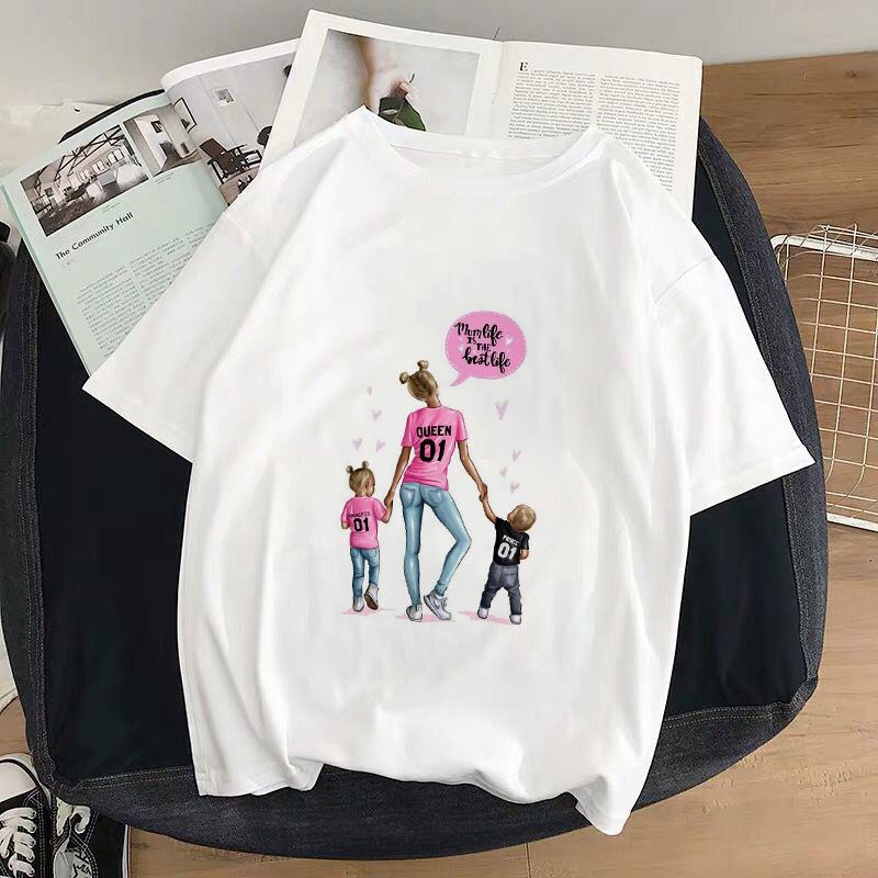 Изображение товара: Женская футболка, женская футболка с надписью «материнская любовь», забавная футболка Super Mama, новинка 2019, летняя модная одежда в стиле Харадзюку, белая женская футболка